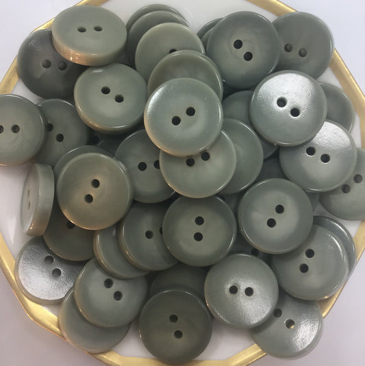 QUALITY 7/8" Celadon Green Buttons ITALIAN Vintage Sewing Button for Clothing / Coat & Jacket Buttons / Designer Decorative Buttons 634