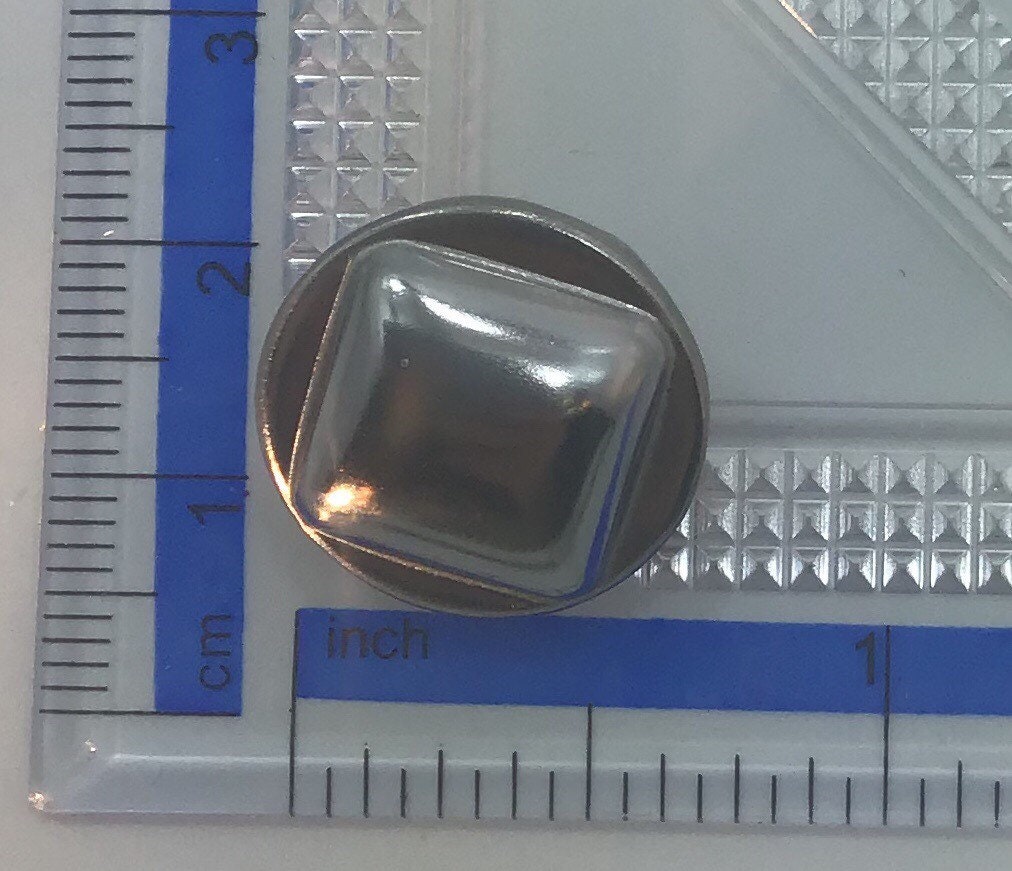 SILVER Metal Shank Buttons ITALIAN Vintage Sewing Button for Clothing / Coat & Jacket Buttons / Designer Buttons 623