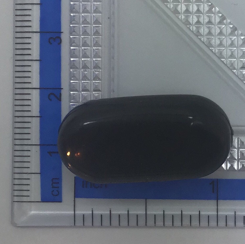 QUALITY 1-1/8" x 5/8" Black Shank Buttons ITALIAN Vintage Sewing Button for Clothing / Coat & Jacket Buttons / Designer Buttons 614