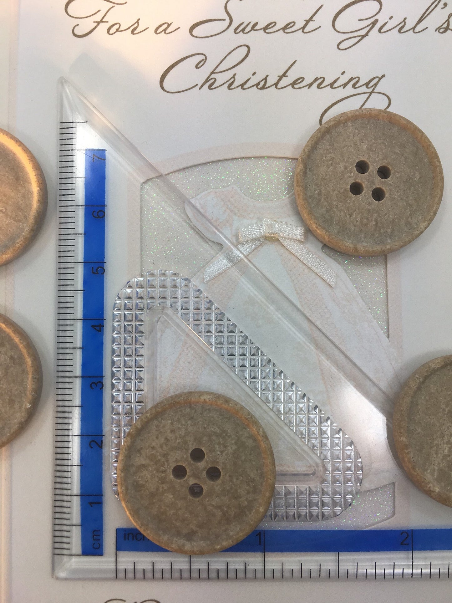 QUALITY 1" Natural Sandstone Tan Buttons ITALIAN Vintage Sewing Button for Clothing / Coat & Jacket Buttons / Designer Buttons 558