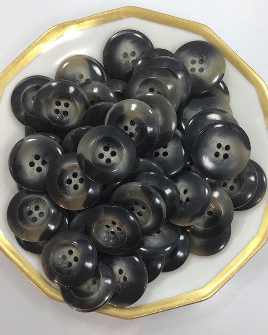 QUALITY 7/8" Stormy Grey Buttons ITALIAN Vintage Sewing Button for Clothing / Coat & Jacket Buttons / Designer Decorative Buttons 599