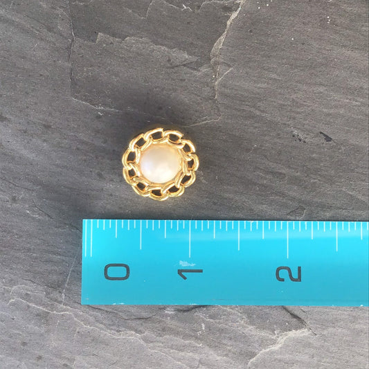 GOLD BUTTONS 3/4" Vintage Metallic Shank Buttons for Clothing / Blazer Buttons & Jacket Buttons / Decorative Buttons 209