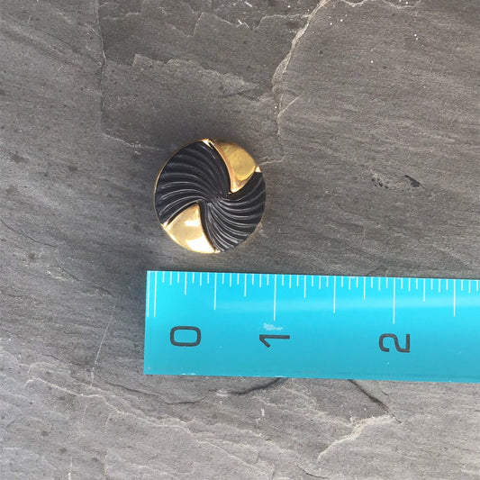 GOLD BUTTONS 1" Vintage Plastic Shank Buttons for Clothing / Blazer Buttons & Jacket Buttons / Decorative Buttons 211