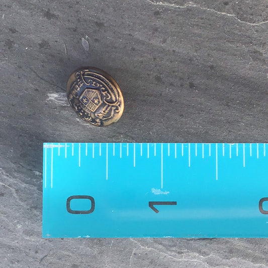 Bronze BUTTONS 5/8" Vintage Metallic Shank Buttons for Clothing / Blazer Buttons & Jacket Buttons / Decorative Buttons 218