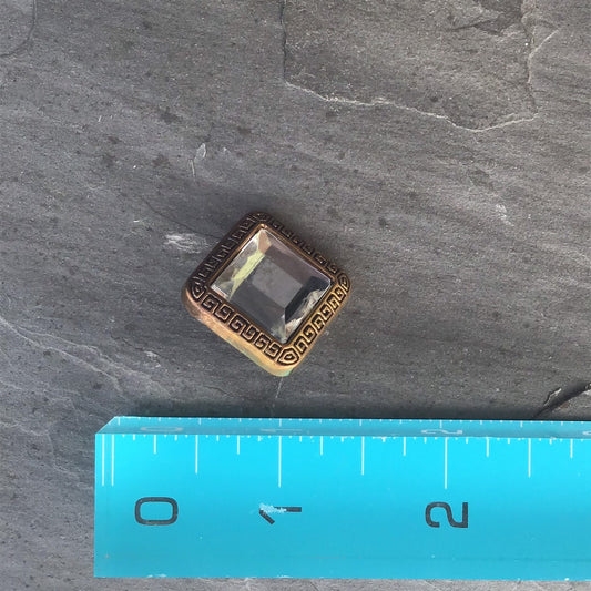 Jewel Gem BUTTONS 3/4" Vintage Metallic Shank Buttons for Clothing / Blazer Buttons & Jacket Buttons / Decorative Buttons 219