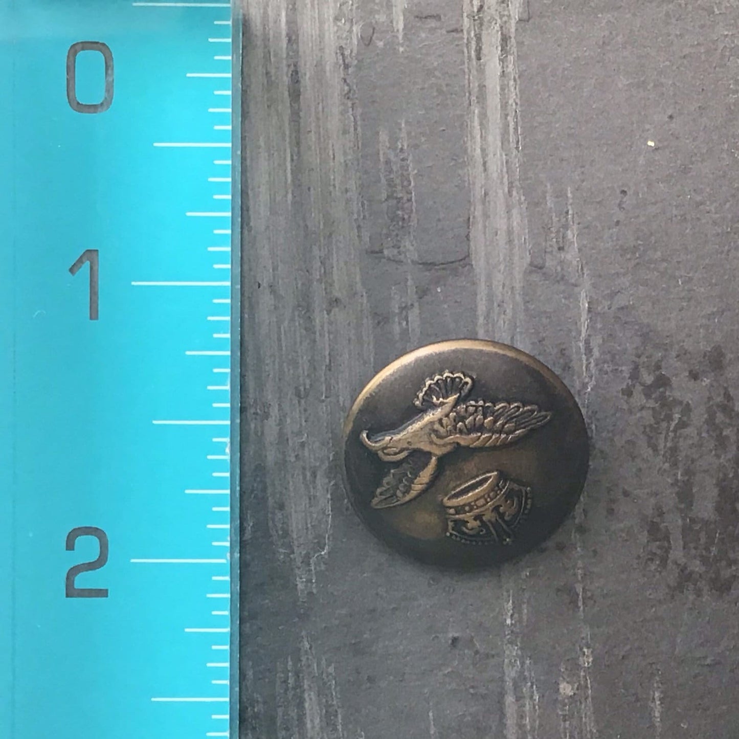 EAGLE ROYAL CROWN Blazer Buttons 1" Vintage Dark Bronze Metal Shank Buttons for Clothing / Blazer Buttons & Jacket Buttons 139