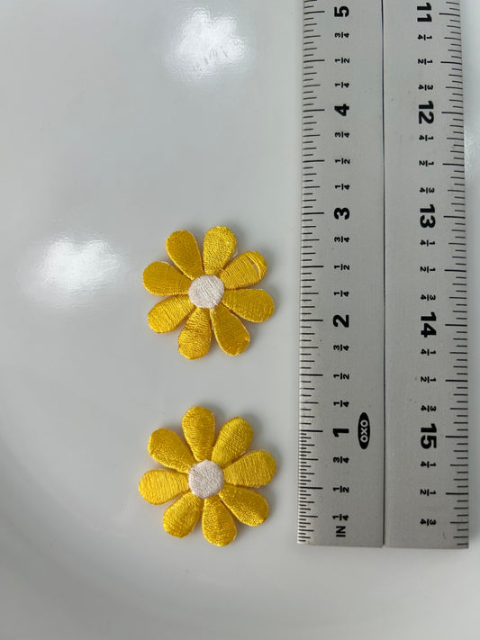 Radiance of the sun appliqués white, gold black, lemonade bright yellow iron on appliques patches #47