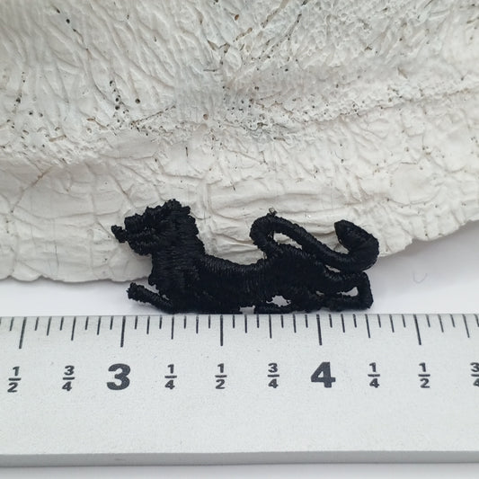 Black Lion appliques Animal Patches #418