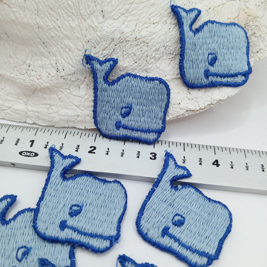 Blue whale Patches sewing appliqué #463