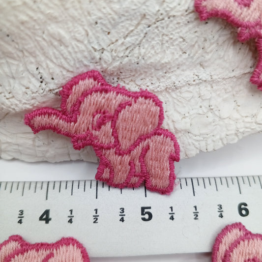 Pink Elephant Patches sewing appliqué #446