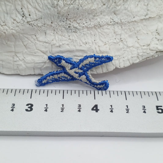 Blue Birds appliques beige Seagull bird Patches #415