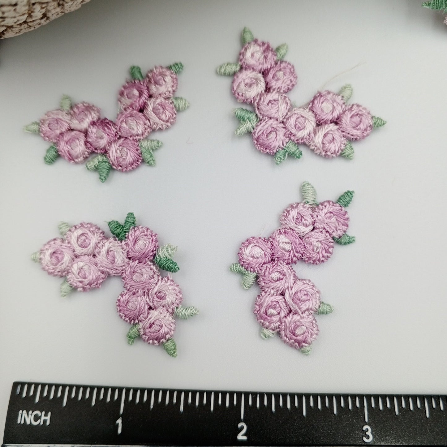 FLORAL VINTAGE appliques lilac flower Patches #301