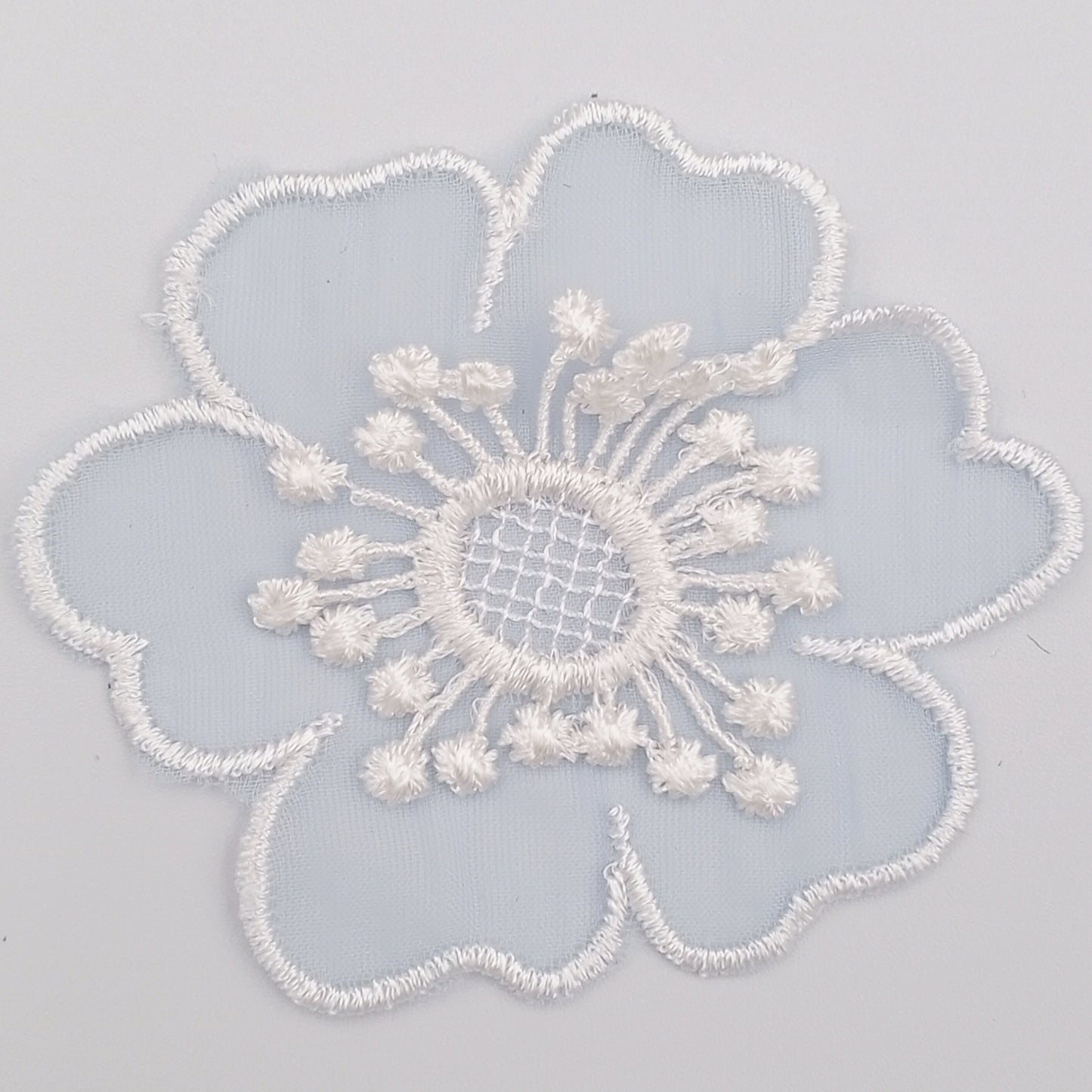 FLORAL VINTAGE appliques white flower Patches #282