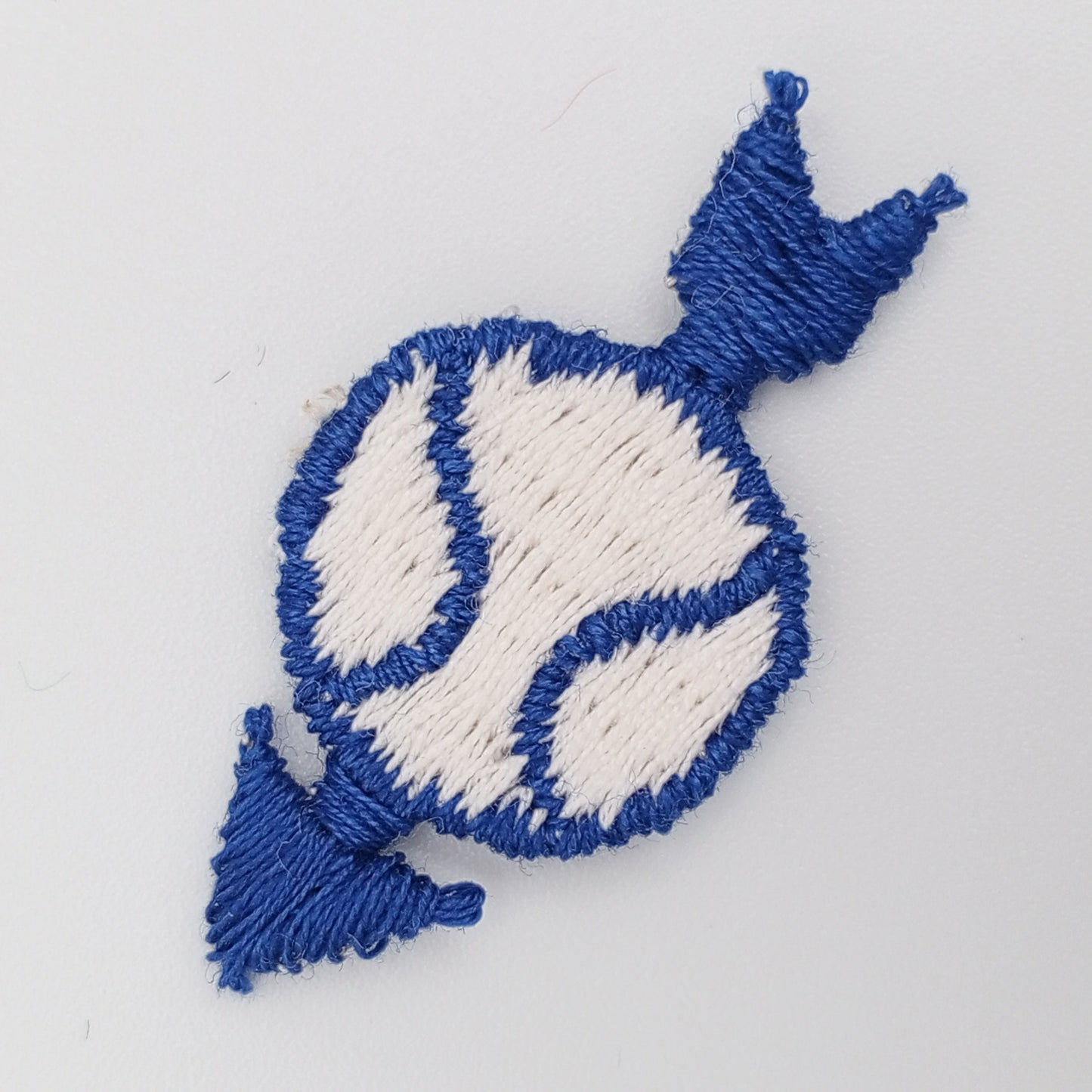 VINTAGE baseball arrow Patches navy blue white Embroidered Appliques #925