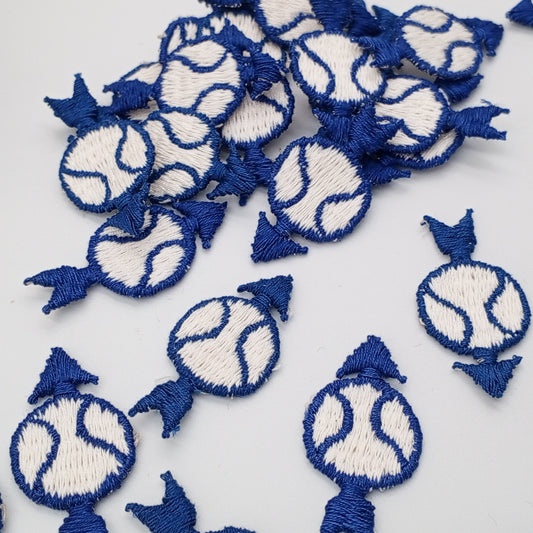VINTAGE baseball arrow Patches navy blue white Embroidered Appliques #925