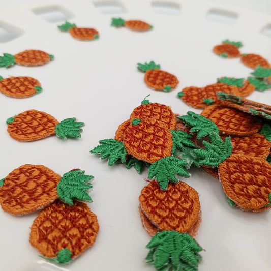Tropical Pineapple Iron on Patches Embroidery Fruit Applique patches for DIY Projects, Jackets Hair Accessories Bags Jeans Backpacks #356