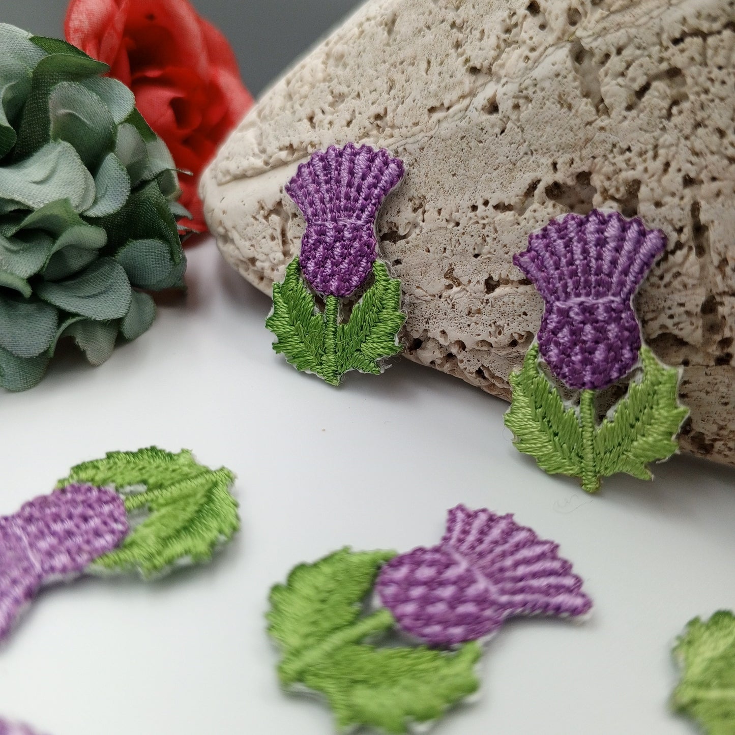 FLORAL VINTAGE appliques lilac flower Patches #266