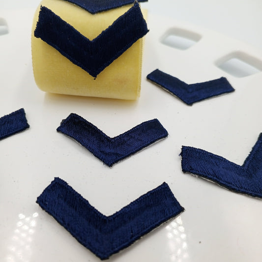 VINTAGE Badge Patches Navy Chevrons Arrow Embroidered Appliques
