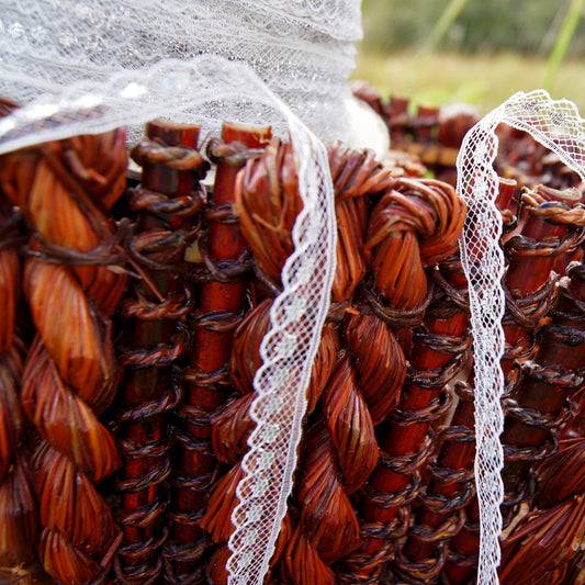 Silver Metallic White Scalloped Lace Edging