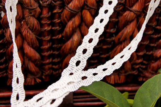 Ivory Galloon Beading Lace Trim ½" wide