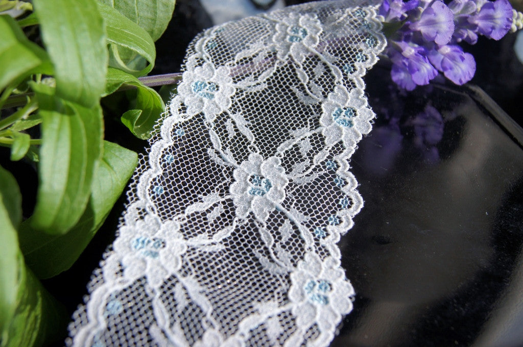 Floral White Lace Trim