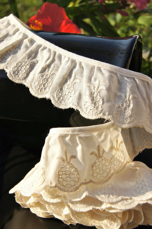 Pineapple Ruffled Embroidery Lace Edging
