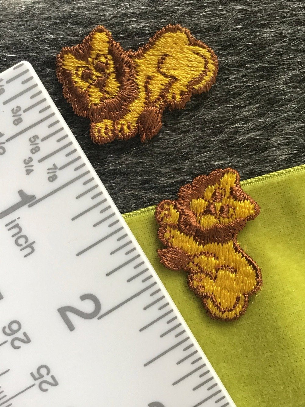 Yellow Brown Vintage Decorative Lion Sewing Patch #5066