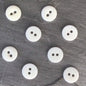 1/2" Small VINTAGE WHITE Buttons for Clothing / 2 Hole Off-white Wholesale Buttons 212