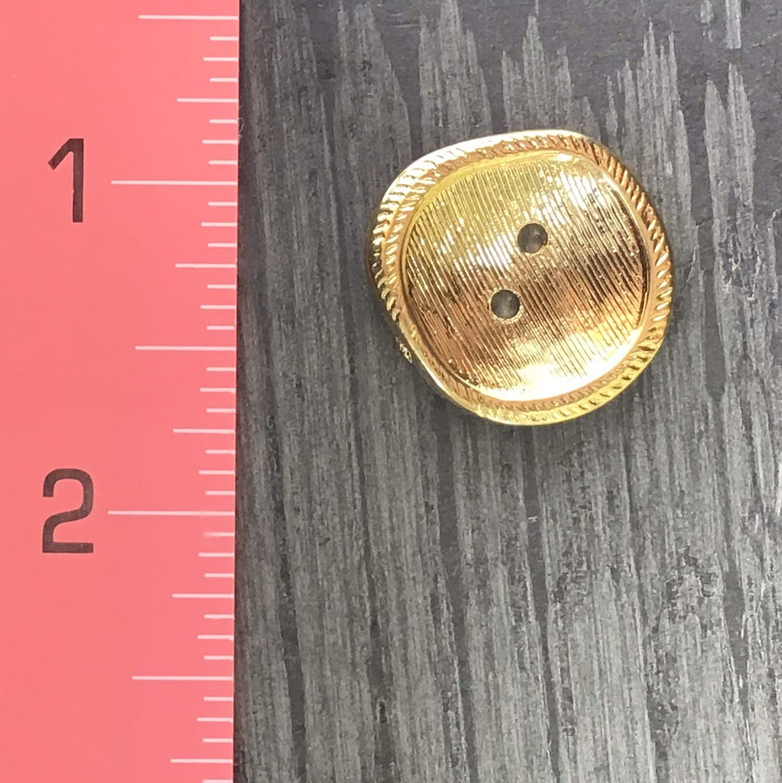 Square GOLD BUTTONS Vintage 7/8