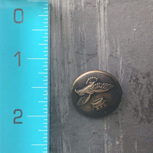 EAGLE ROYAL CROWN Blazer Buttons 1" Vintage Dark Bronze Metal Shank Buttons for Clothing / Blazer Buttons & Jacket Buttons 139