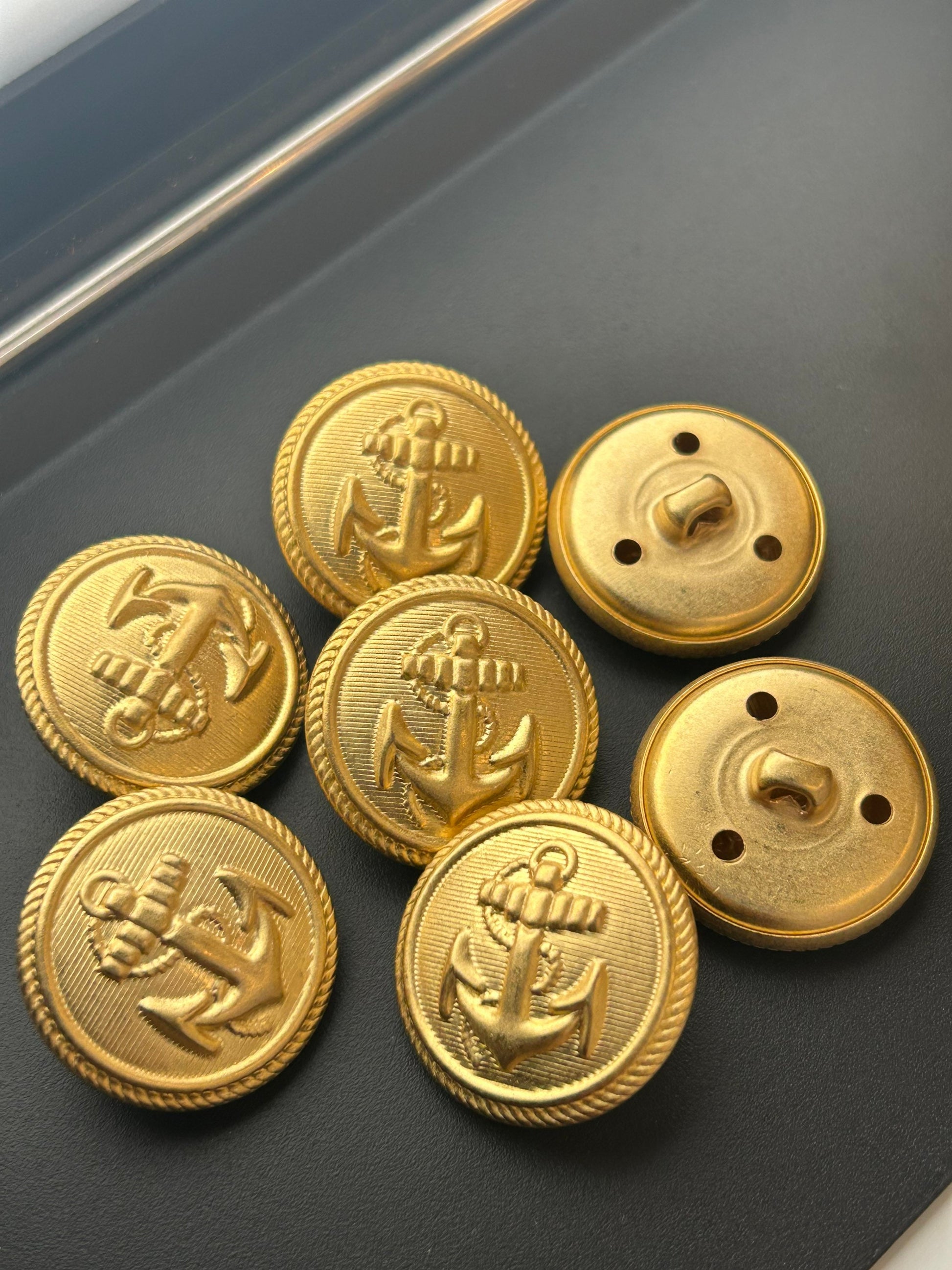 gold buttons for dress Italian Gold Faux Rope Textured Shank Back Metal Button
