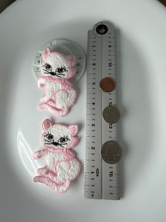 Cats and duck Vintage Appliqués Collection blue pink dark blue orange and yellow duckling set patches #52