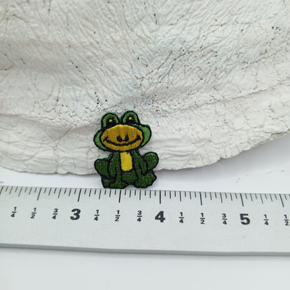 Yellow green frog Patches sewing appliqué #456