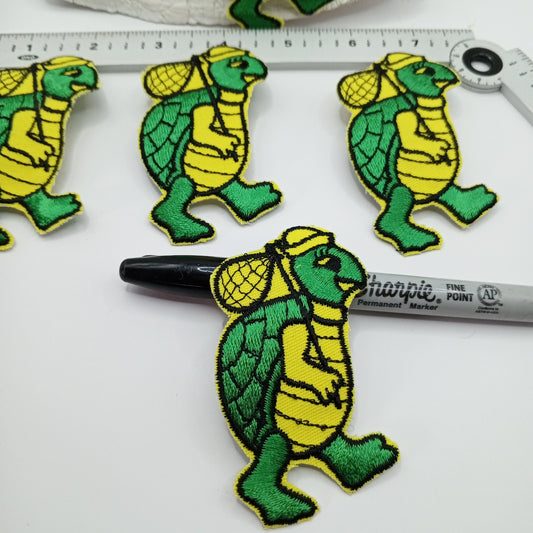 Yellow Black Green Turtle Iron on Appliqué Patches #453
