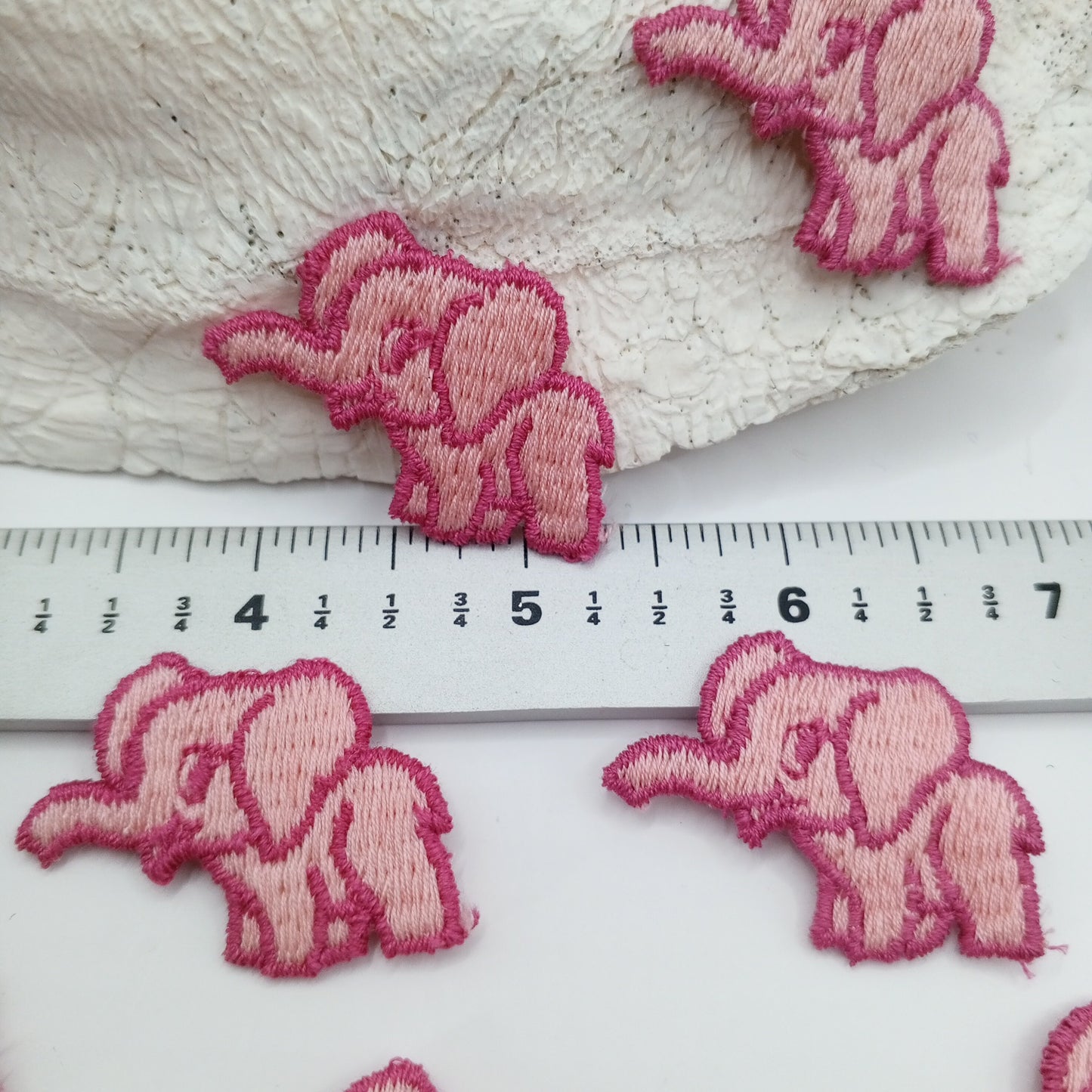 Pink Elephant Patches sewing appliqué #446