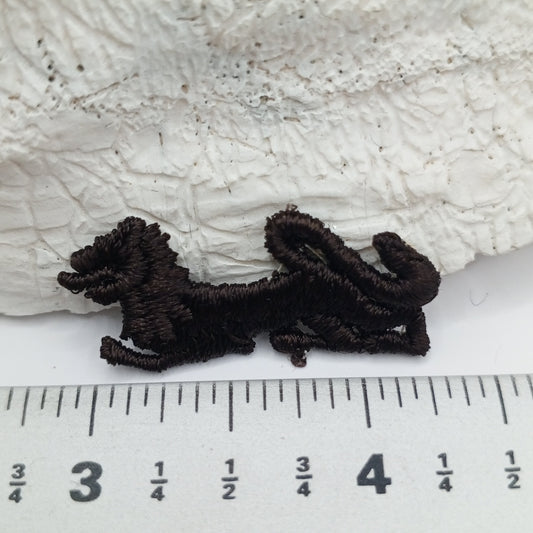 Dark Brown Lion appliques Animal Patches #419