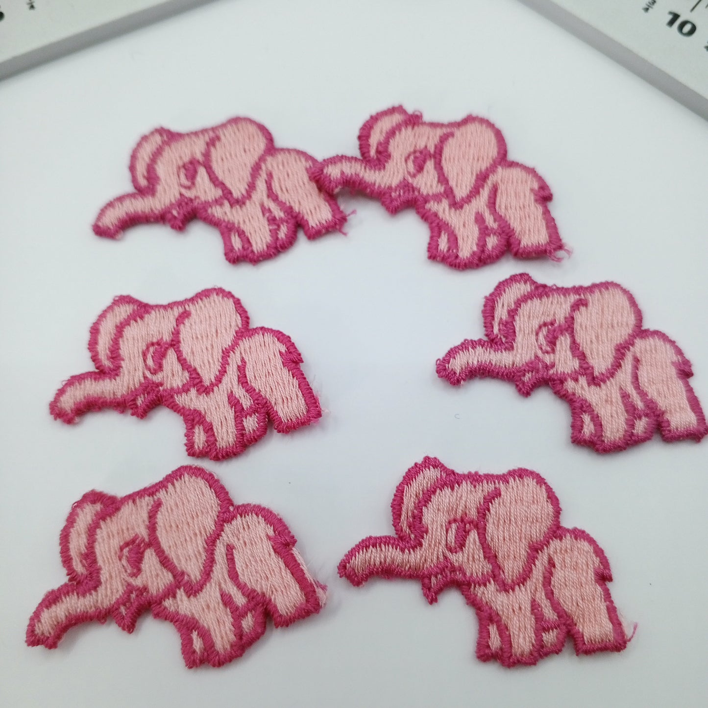 Pink Elephant Patches sewing appliqué #446