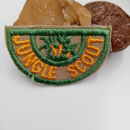 Iron on JUNGLE SCOUT Patches green yellow Scout Embroidered Vintage Uniform Badge Patches Appliques #753