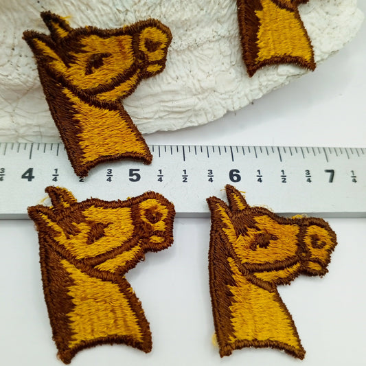 Horse head appliques brown horse Patches #436