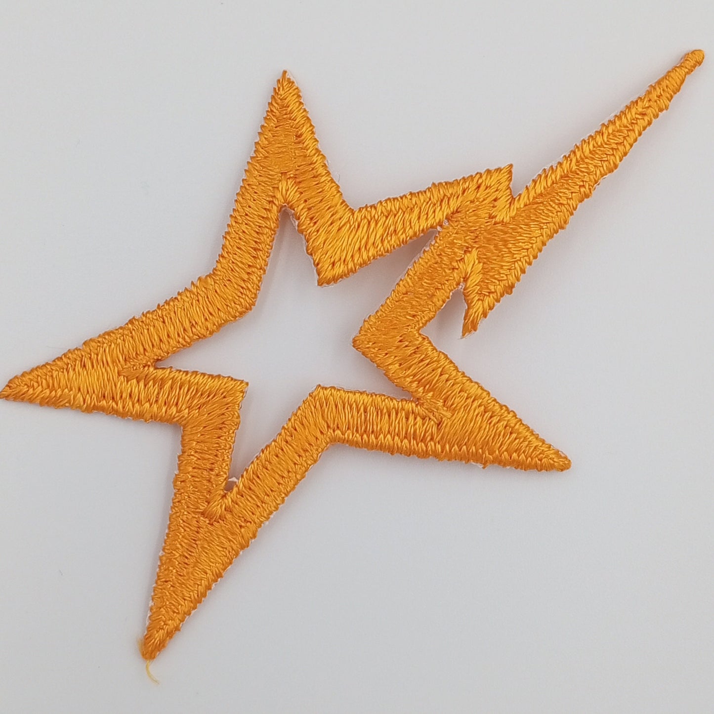 Golden Shooting Star appliques Dark Yellow Stars VINTAGE Iron on Patches for DIY Crafting Projects #601