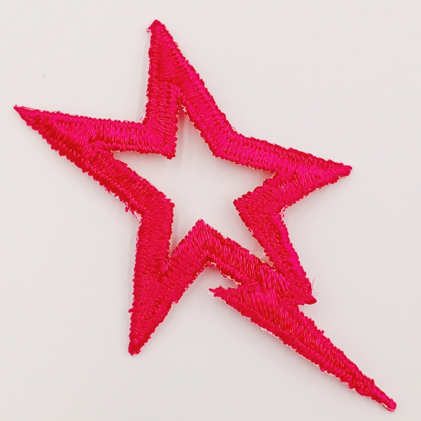 Hot pink Shooting Star appliques VINTAGE Iron on Patches for creative crafting projects #600