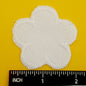 FLORAL VINTAGE appliques white flower twill Patches #286