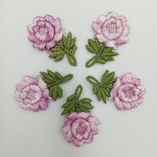 FLORAL VINTAGE applique Lavender Flower Patches #253