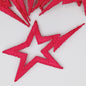 Hot pink Shooting Star appliques VINTAGE Iron on Patches for creative crafting projects #600