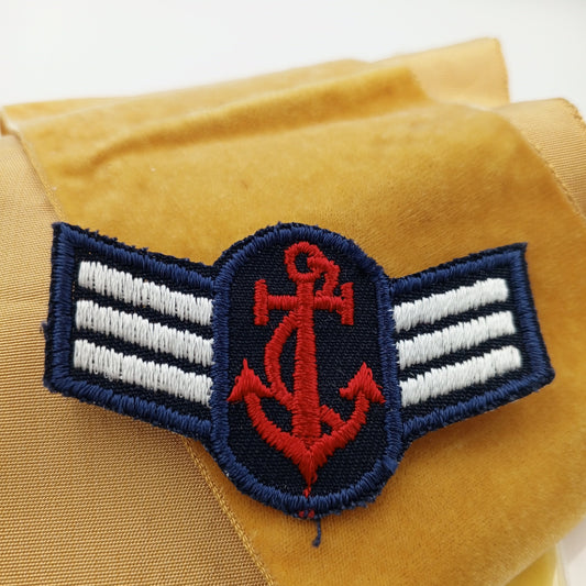 Navy Iron on Red Anchor Badge White Wings Patches for Suits Nautical Embroidered Retro Vintage Classic Sailor Anchor Applique Embroidery