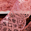 Gorgeous Cluny Style Mauve Pink Ruffled Scallop Lace 3¼