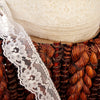 Pretty Floral Scalloped Lace Trim Light Beige 1¾