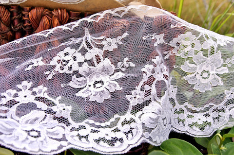 Exquisite Shiny Floral Vintage Bridal Lace 7