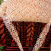 Fancy Embroidery Floral Peach Tan Lace Trim 1 ⅜