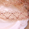 Fancy Embroidery Floral Peach Tan Lace Trim 1 ⅜